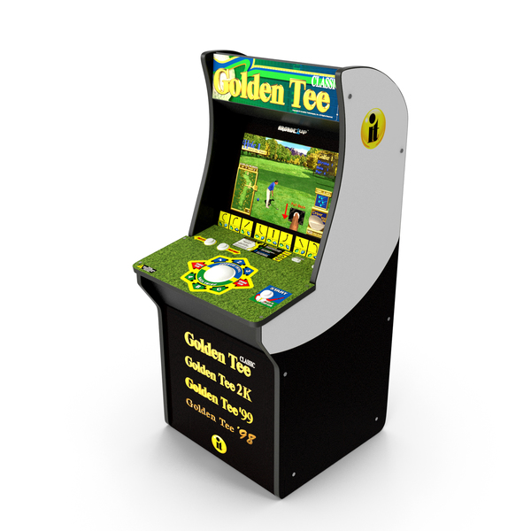 Games: Golden Tee Arcade Machine PNG & PSD Images