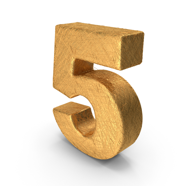 Golden Threads Number 5 PNG & PSD Images