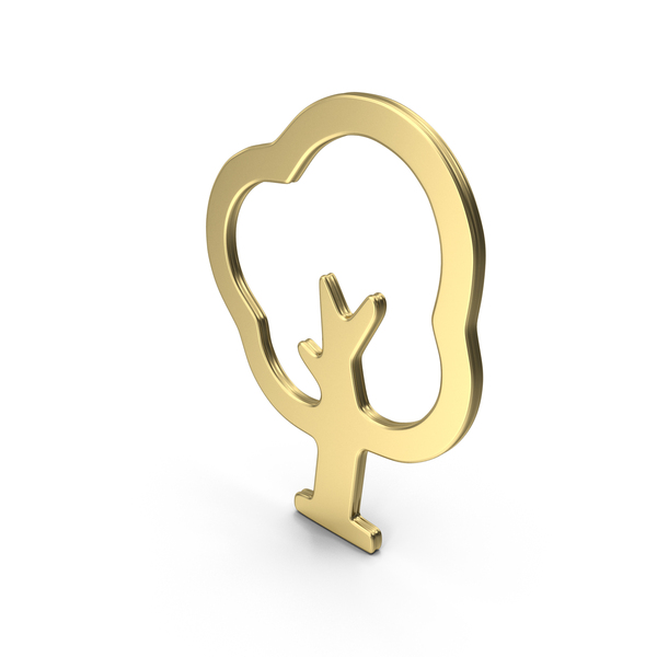 Symbols: Golden Tree Symbol PNG & PSD Images