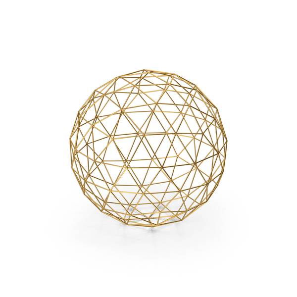 Golden Wire Sphere PNG Images & PSDs for Download | PixelSquid - S117101119