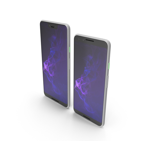Google Pixel 3 and Pixel 3XL Smartphone White PNG & PSD Images Google Pixel 3 and Pixel 3XL Smartphone White PNG & PSD Images