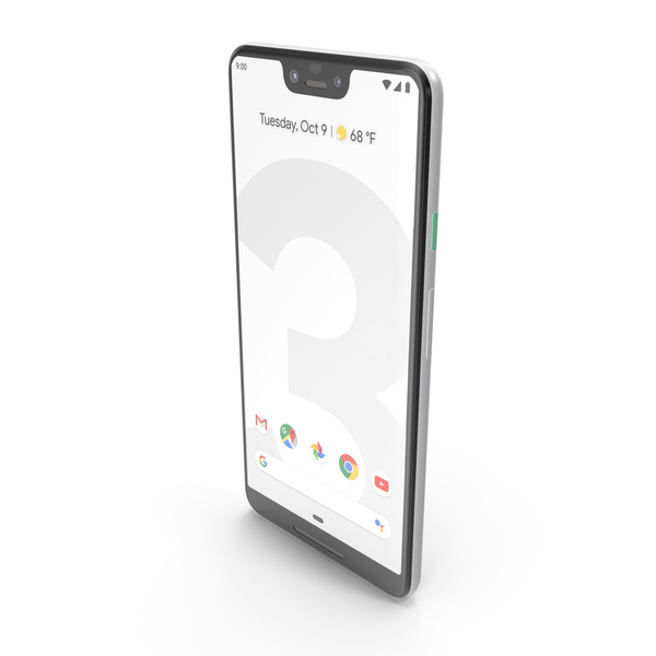 Smartphone: Google Pixel 3 XL Clearly White PNG & PSD Images