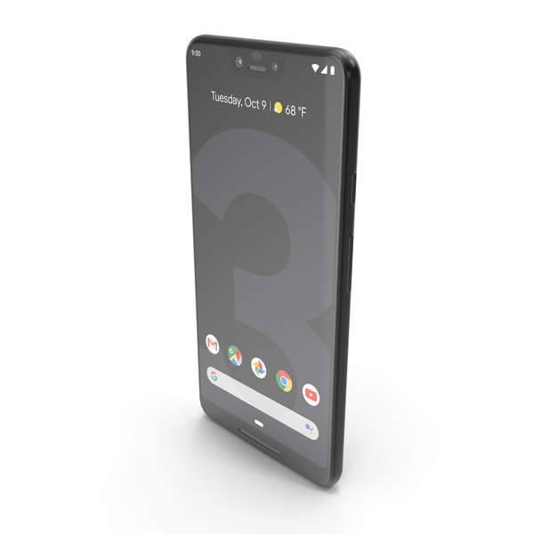 Smartphone: Google Pixel 3 XL Just Black PNG & PSD Images Smartphone: Google Pixel 3 XL Just Black PNG & PSD Images