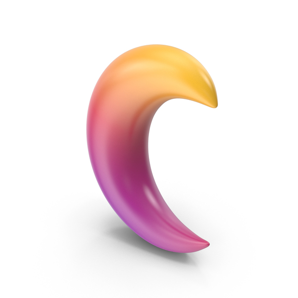 Gradient Crescent Moon Icon PNG & PSD Images Gradient Crescent Moon Icon PNG & PSD Images