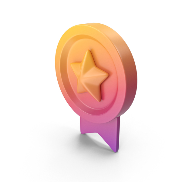 Symbols: Gradient Medal Icon PNG & PSD Images