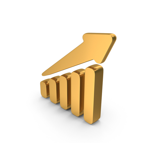 Bar: Graph Arrow Chart Market Growth Gold PNG & PSD Images Bar: Graph Arrow Chart Market Growth Gold PNG & PSD Images
