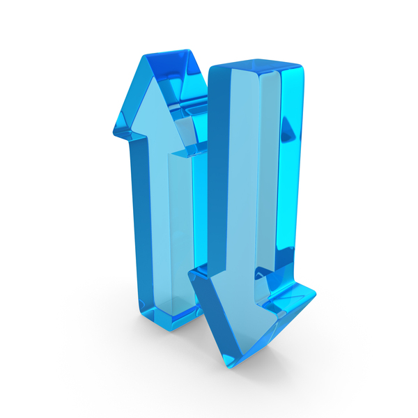 Directional: Graph Market Stock Arrow Down Up Blue Glass PNG & PSD Images