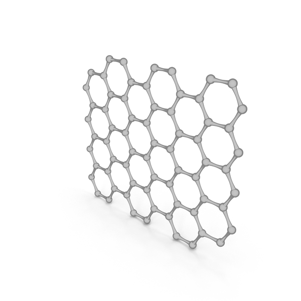 Molecule: Graphene Stucture Cartoon PNG & PSD Images