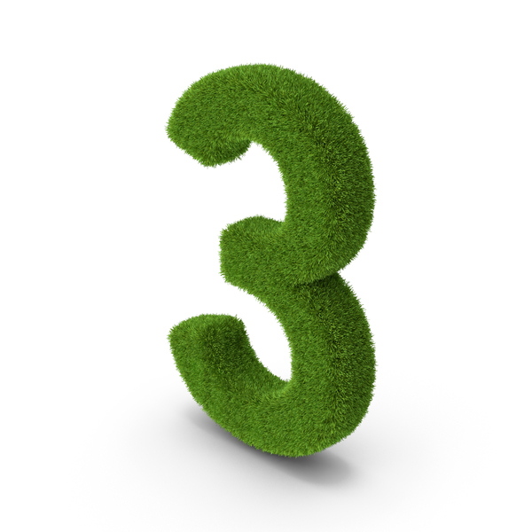 Number: Grass 3 PNG & PSD Images