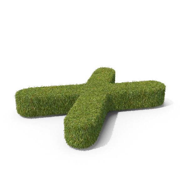 Language: Grass Capital Letter X Top View PNG & PSD Images Language: Grass Capital Letter X Top View PNG & PSD Images