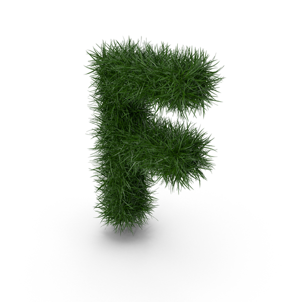 Language: Grass Letter F PNG & PSD Images