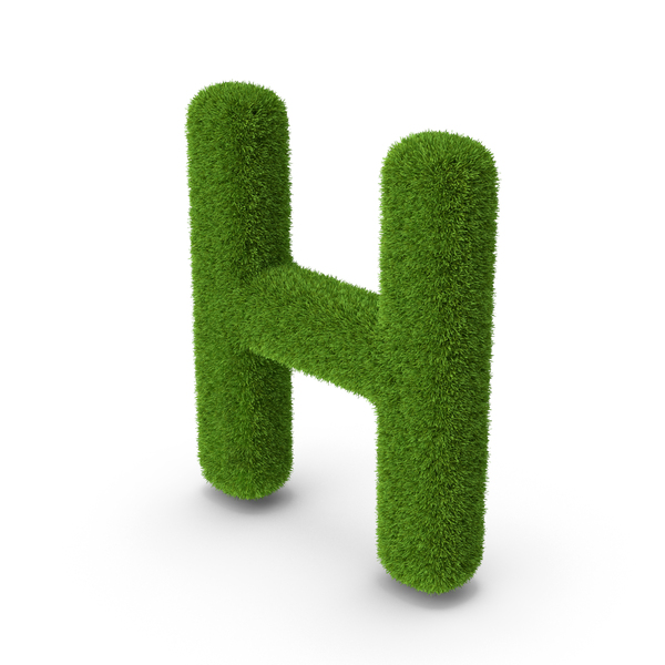 Language: Grass Letter H PNG & PSD Images