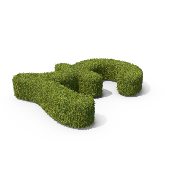 Topiary: Grass Pounds Symbol on Ground PNG & PSD Images