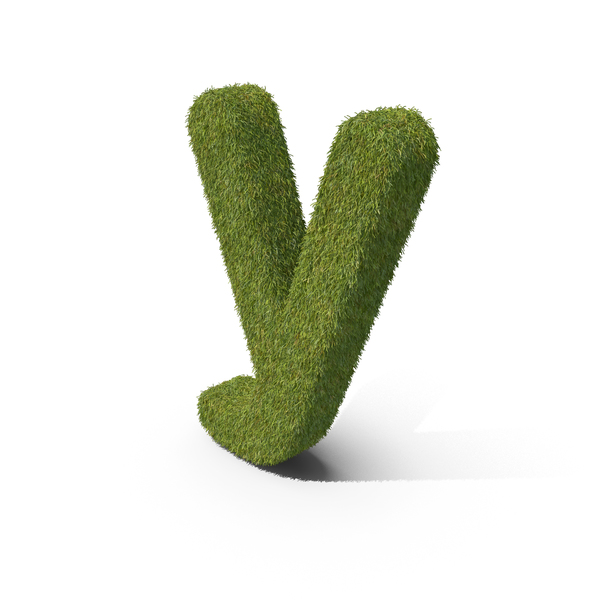 Language: Grass Small Letter Y PNG & PSD Images