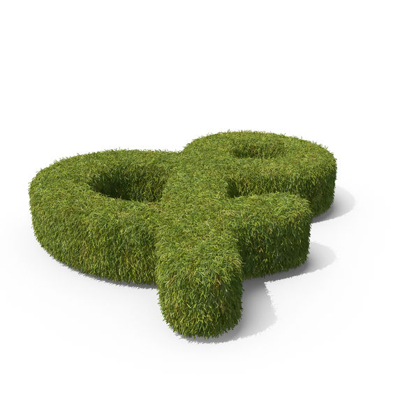Topiary: Grass & Symbol on Ground PNG & PSD Images