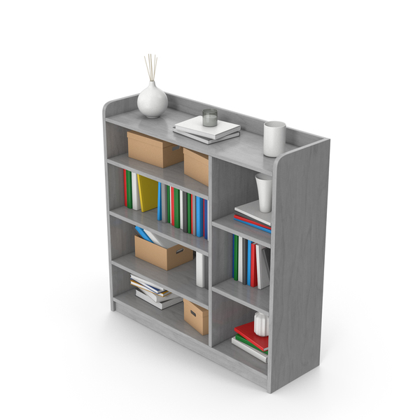 Shelving: Gray Bookshelf PNG & PSD Images Shelving: Gray Bookshelf PNG & PSD Images