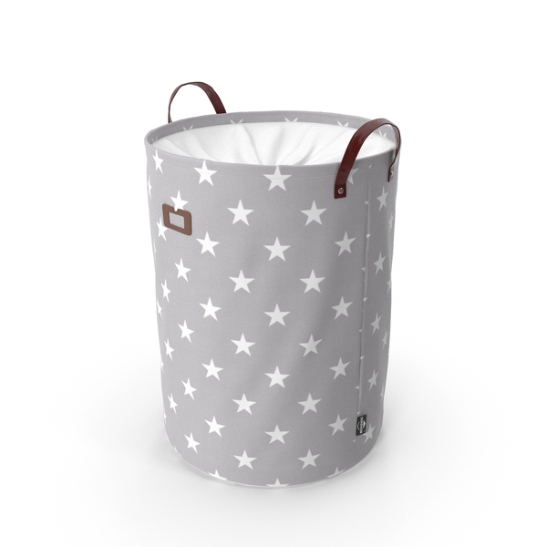 Hamper: Gray Laundry Basket With Lid PNG & PSD Images