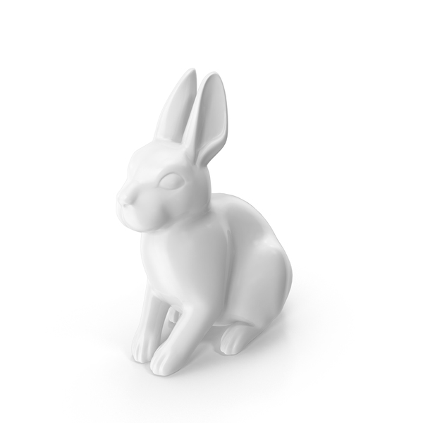 Gray Rabbit Figurine PNG & PSD Images Gray Rabbit Figurine PNG & PSD Images