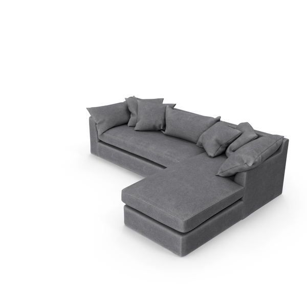 Gray Sectional Sofa PNG & PSD Images