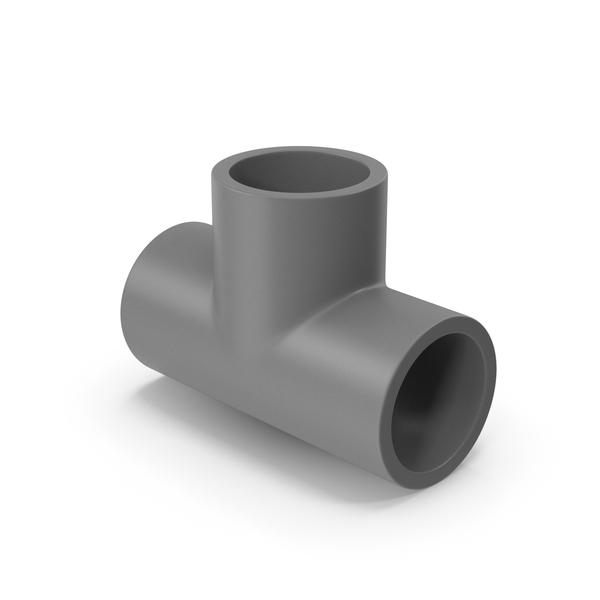 Plumbing: Gray Water Plastic Tee Pipe PNG & PSD Images