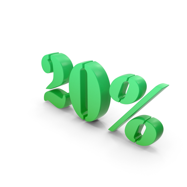 Number: Green 20 Percent Symbol PNG & PSD Images Number: Green 20 Percent Symbol PNG & PSD Images