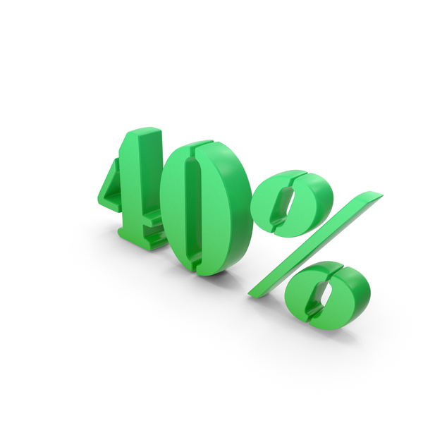 Number: Green 40 Percent Symbol PNG & PSD Images Number: Green 40 Percent Symbol PNG & PSD Images