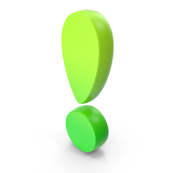 Symbols: Green Bold Exclamation Mark Symbol PNG & PSD Images Symbols: Green Bold Exclamation Mark Symbol PNG & PSD Images