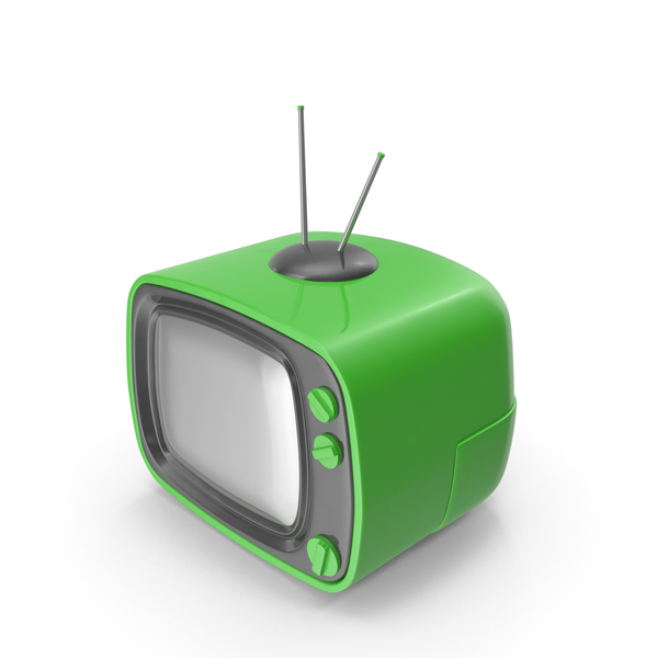Crt: Green Cartoon Television PNG & PSD Images