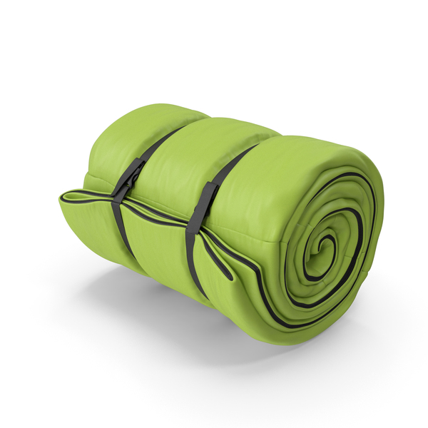Green Clean Laying Sleeping Bag PNG & PSD Images