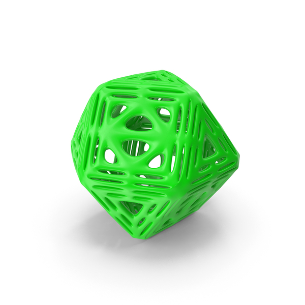 Geometric Shape: Green Complex Object PNG & PSD Images Geometric Shape: Green Complex Object PNG & PSD Images