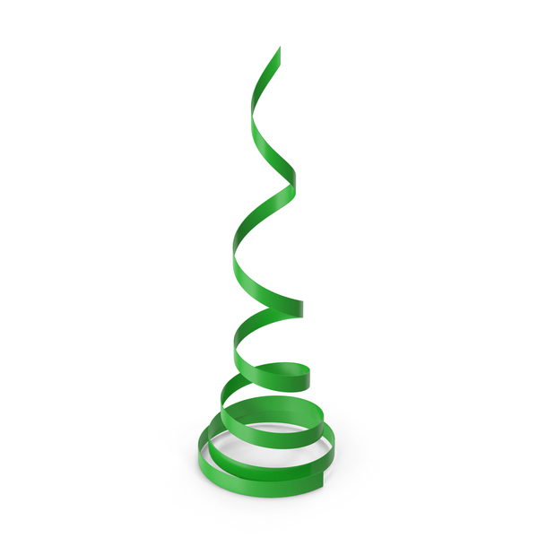 Green Curly Ribbon PNG & PSD Images