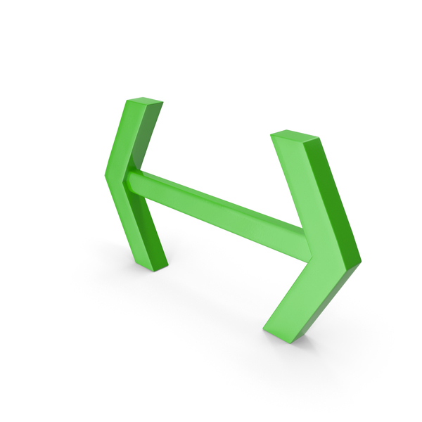 Directional: Green Dual Side Arrow Icon PNG & PSD Images