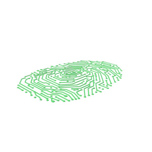 Green Electronic Fingerprint PNG & PSD Images Green Electronic Fingerprint PNG & PSD Images