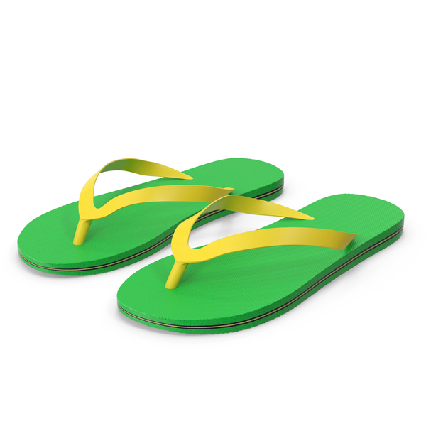 Green Flip Flops PNG Images & PSDs for Download | PixelSquid - S121177850