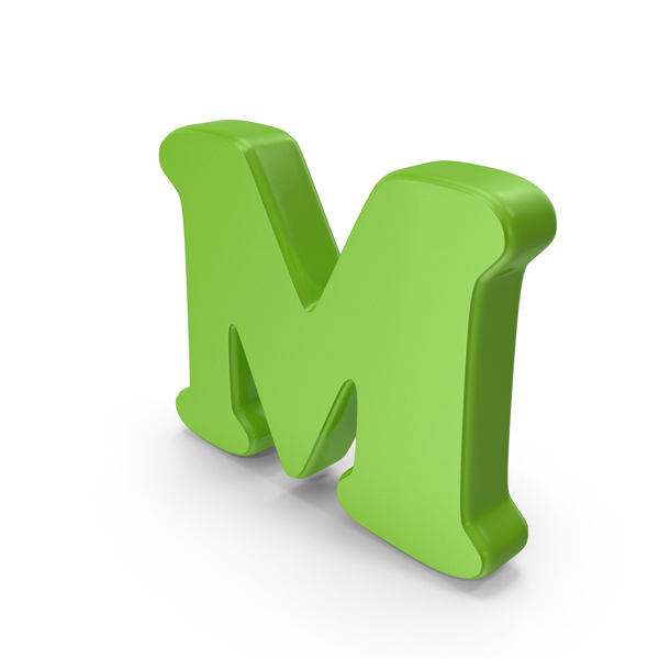 Green Font Cooper Alphabet M PNG Images & PSDs for Download ...