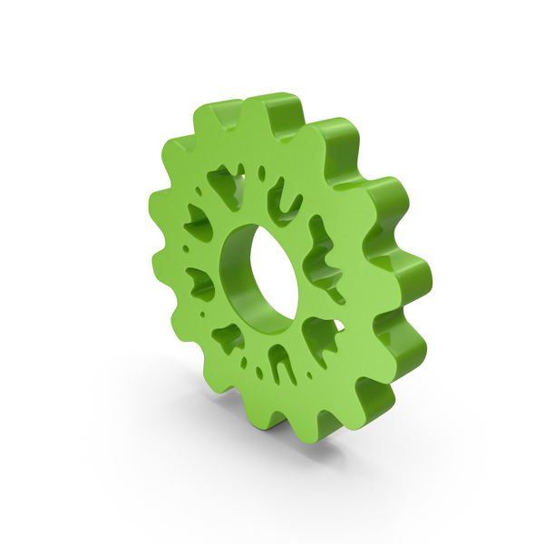 Logo: Green Gear Icon PNG & PSD Images