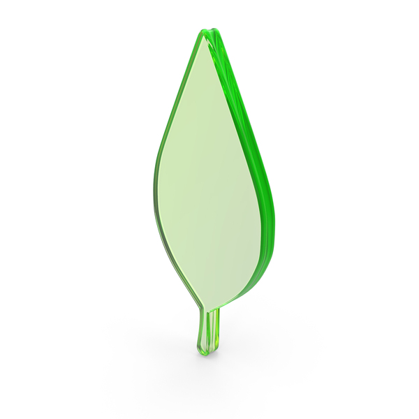 Symbols: Green Glass Leaf Symbol PNG & PSD Images
