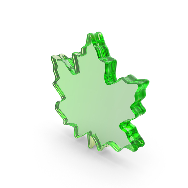 Symbols: Green Glass Leaf Symbol PNG & PSD Images