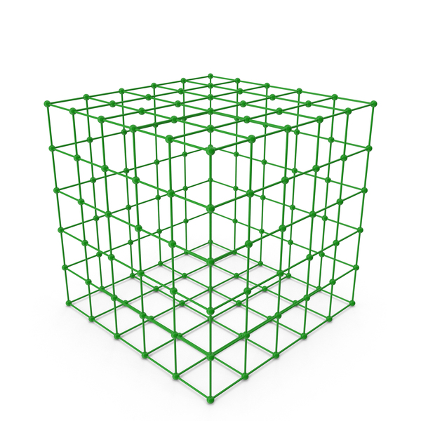 Green Grid Patterned Cube PNG & PSD Images Green Grid Patterned Cube PNG & PSD Images
