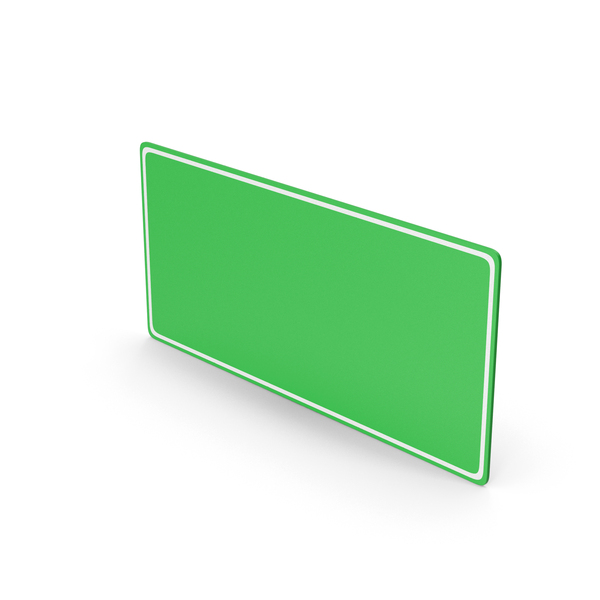 Traffic Signs: Green Horizontal Road Sign PNG & PSD Images