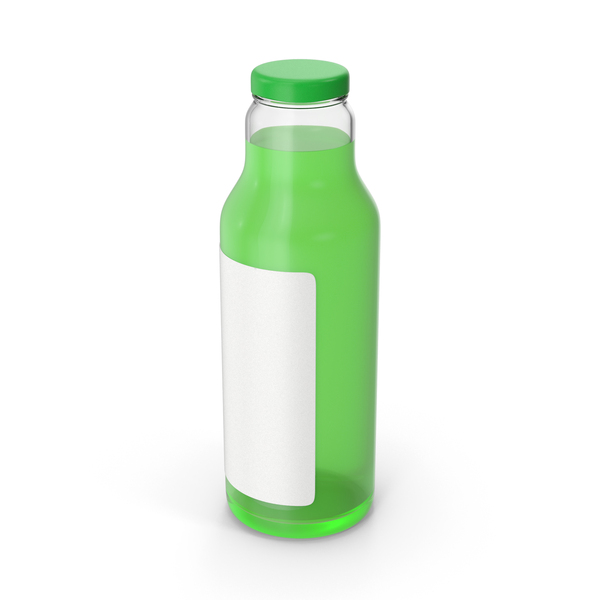 Green Juice Bottle PNG & PSD Images