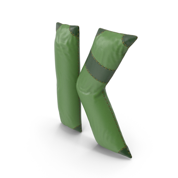 Roman Alphabet: Green Leather Letter K PNG & PSD Images Roman Alphabet: Green Leather Letter K PNG & PSD Images