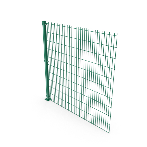 Green Mesh Fence Panel PNG & PSD Images