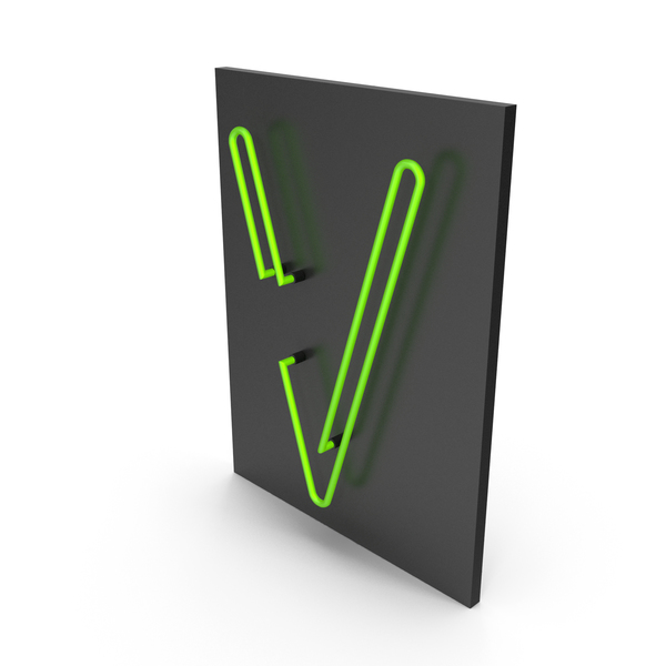 Light: Green Neon Letter V PNG & PSD Images Light: Green Neon Letter V PNG & PSD Images
