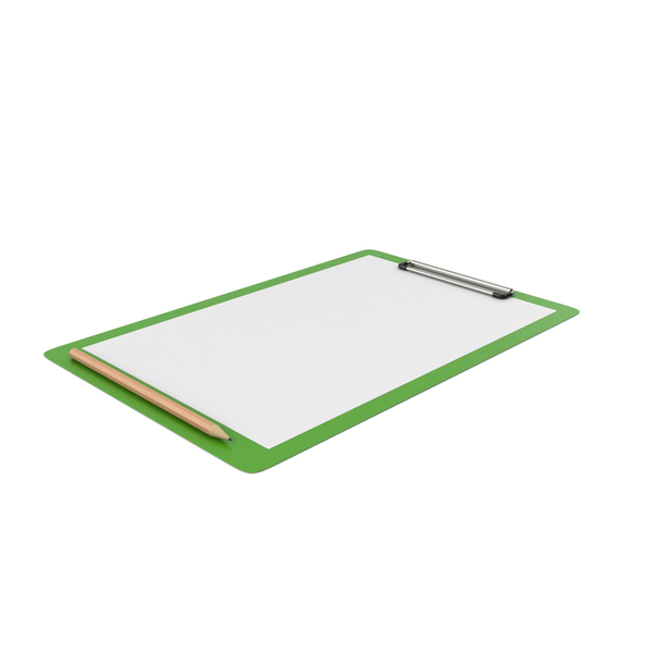 Clipboard: Green Notepad and Pencil PNG & PSD Images Clipboard: Green Notepad and Pencil PNG & PSD Images
