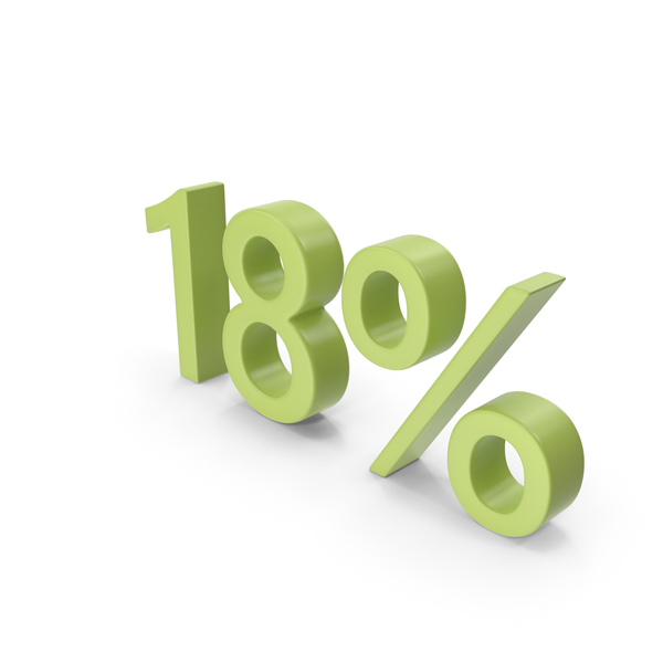 Green Number 18 Percent PNG & PSD Images Green Number 18 Percent PNG & PSD Images
