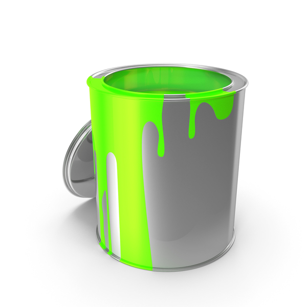 Painting: Green Paint Can PNG & PSD Images
