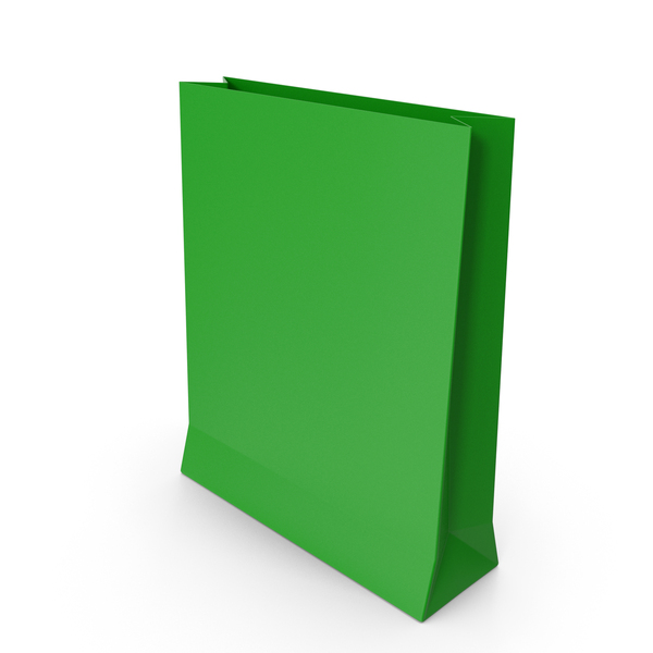 Green Paper Bag PNG & PSD Images