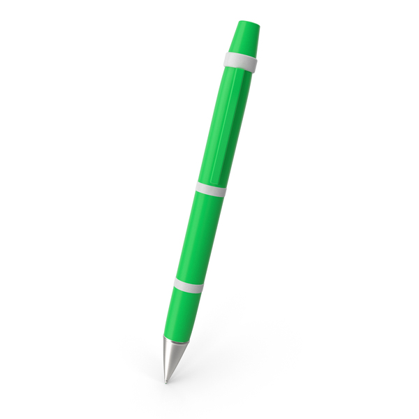 Ballpoint: Green Pen Pose PNG & PSD Images