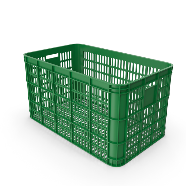 Green Plastic Crate PNG & PSD Images